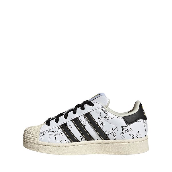 alternate view adidas x Pokémon Superstar II Athletic Shoe - Little Kid - Cloud White / Core Black / Gold MetallicALT1