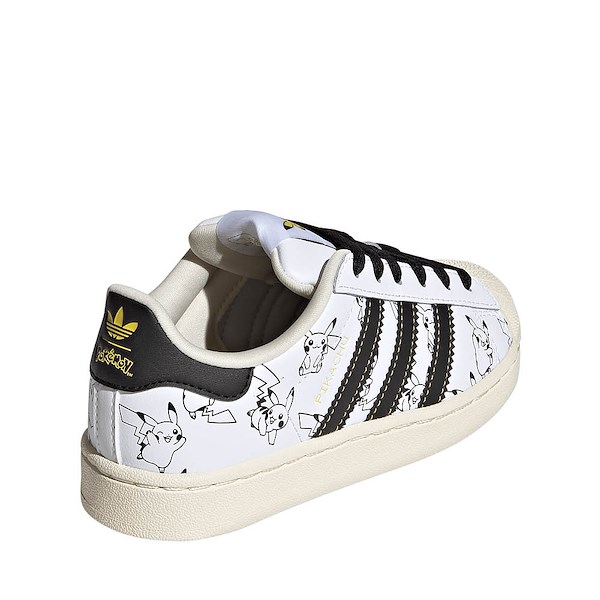 alternate view adidas x Pokémon Superstar II Athletic Shoe - Little Kid - Cloud White / Core Black / Gold MetallicALT4