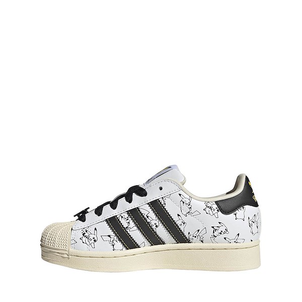 alternate view adidas x Pokémon Superstar II Athletic Shoe - Big Kid - Cloud White / Core Black / Gold MetallicALT1