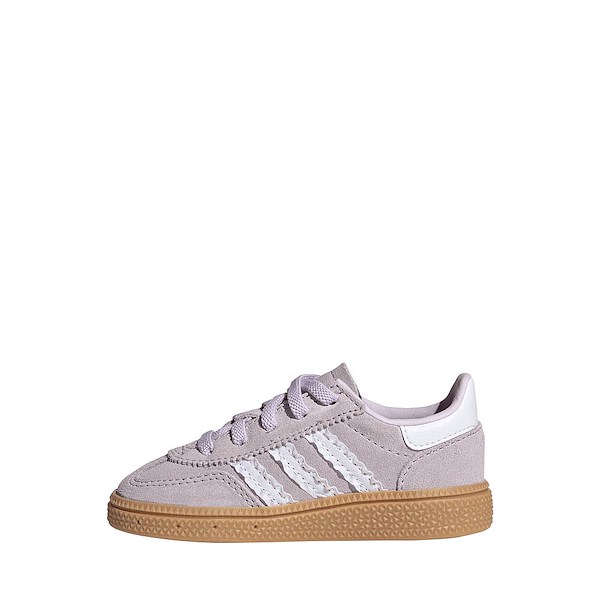 alternate view adidas Handball Spezial Comfort Closure Elastic Lace Athletic Shoe - Baby / Toddler - Ice Lavender / Cloud White / GumALT1