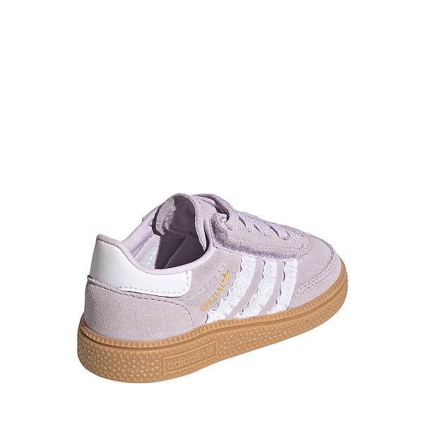 alternate view adidas Handball Spezial Comfort Closure Elastic Lace Athletic Shoe - Baby / Toddler - Ice Lavender / Cloud White / GumALT4