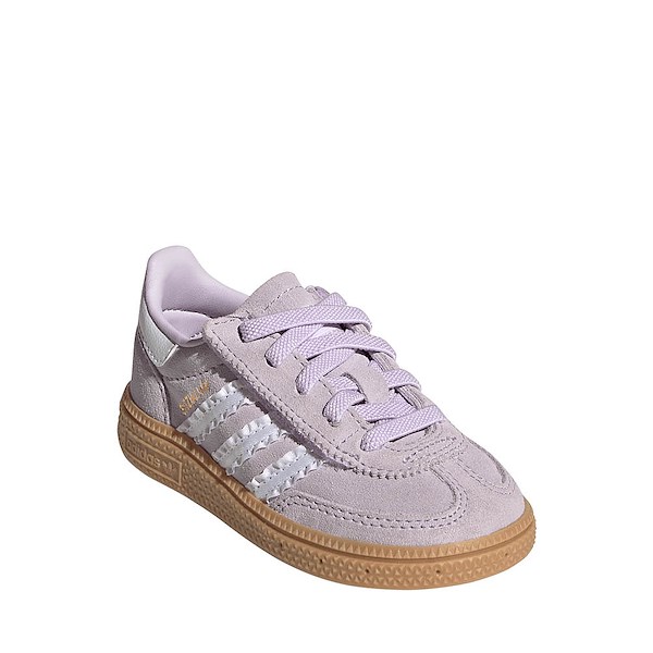 alternate view adidas Handball Spezial Comfort Closure Elastic Lace Athletic Shoe - Baby / Toddler - Ice Lavender / Cloud White / GumALT5