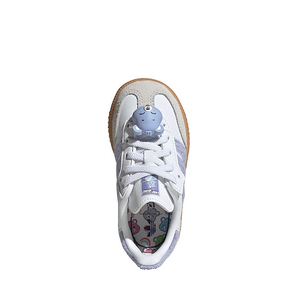 alternate view adidas x Care Bears Samba OG Comfort Closure Athletic Shoe - Baby / Toddler - Light Purple / Cloud White / Blue DawnALT2