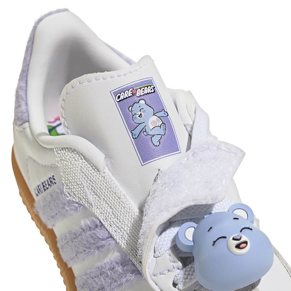 alternate view adidas x Care Bears Samba OG Comfort Closure Athletic Shoe - Baby / Toddler - Light Purple / Cloud White / Blue DawnALT2B