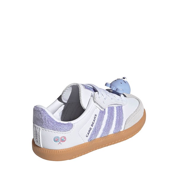 alternate view adidas x Care Bears Samba OG Comfort Closure Athletic Shoe - Baby / Toddler - Light Purple / Cloud White / Blue DawnALT4