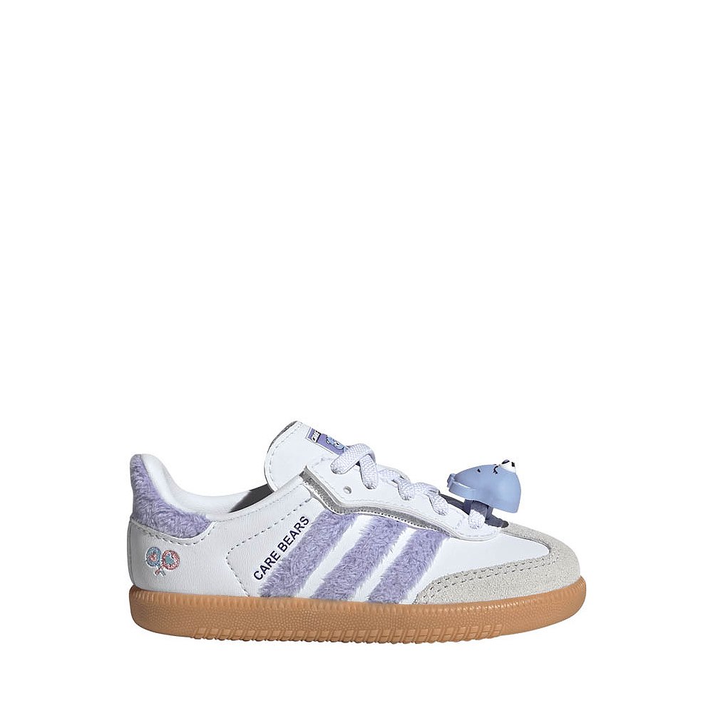 adidas x Care Bears Samba OG Comfort Closure Athletic Shoe - Baby / Toddler - Light Purple / Cloud White / Blue Dawn