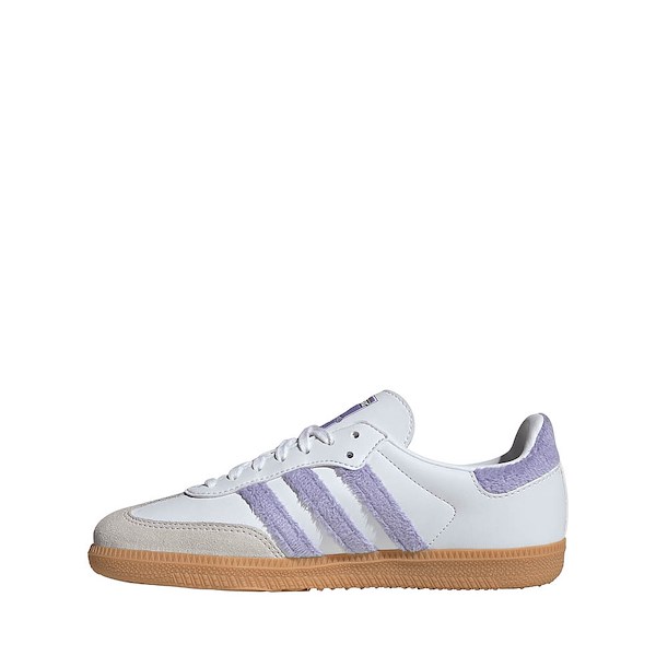alternate view adidas x Care Bears Samba OG Athletic Shoe - Big Kid - Light Purple / Cloud White / Blue DawnALT1