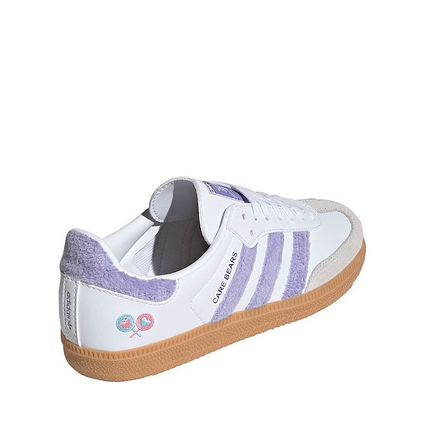 alternate view adidas x Care Bears Samba OG Athletic Shoe - Big Kid - Light Purple / Cloud White / Blue DawnALT4