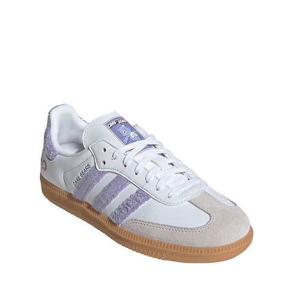 alternate view adidas x Care Bears Samba OG Athletic Shoe - Big Kid - Light Purple / Cloud White / Blue DawnALT5