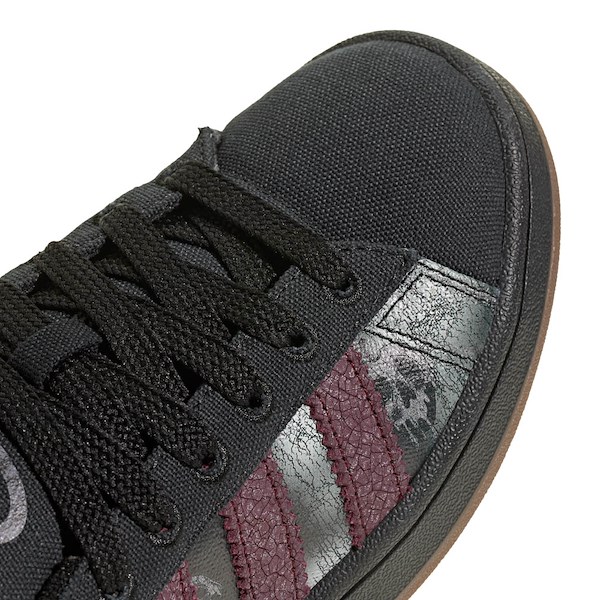 alternate view adidas Disney Villains Campus '00s Athletic Shoe - Big Kid - Core Black / Maroon / Gum 5ALT2B