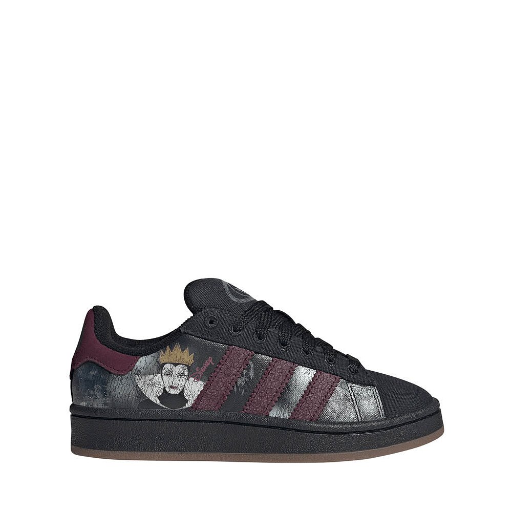 adidas Disney Villains Campus '00s Athletic Shoe - Big Kid - Core Black / Maroon / Gum 5
