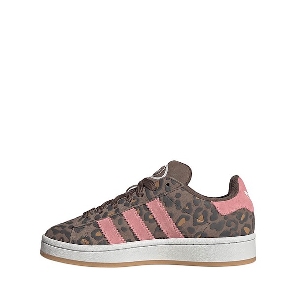 alternate view adidas Campus '00s Leopard Print Athletic Shoe - Big Kid - Earth Strata / Cloud White / Glow PinkALT1