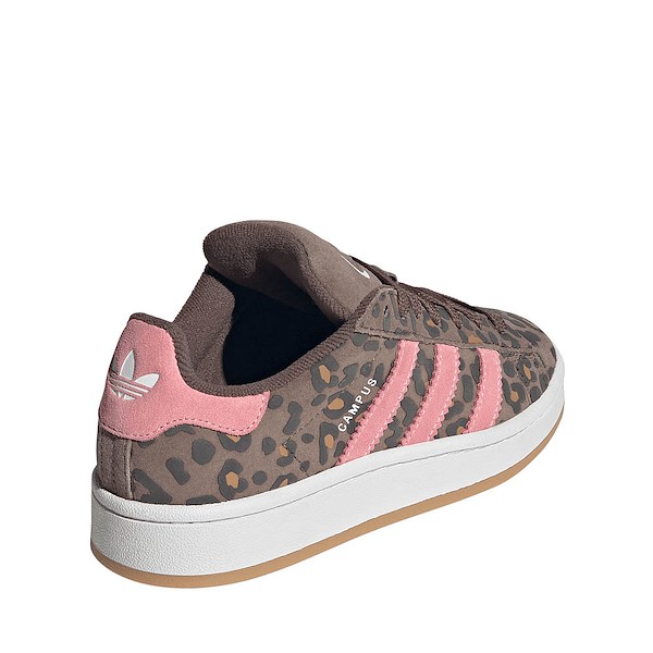 alternate view adidas Campus '00s Leopard Print Athletic Shoe - Big Kid - Earth Strata / Cloud White / Glow PinkALT4