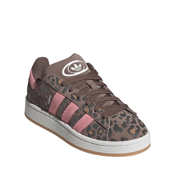 alternate view adidas Campus '00s Leopard Print Athletic Shoe - Big Kid - Earth Strata / Cloud White / Glow PinkALT5