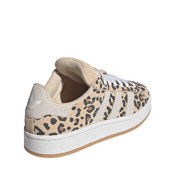 alternate view adidas Campus '00s Leopard Print Athletic Shoe - Big Kid - Sand Strata / Cloud White / Gum 3ALT4