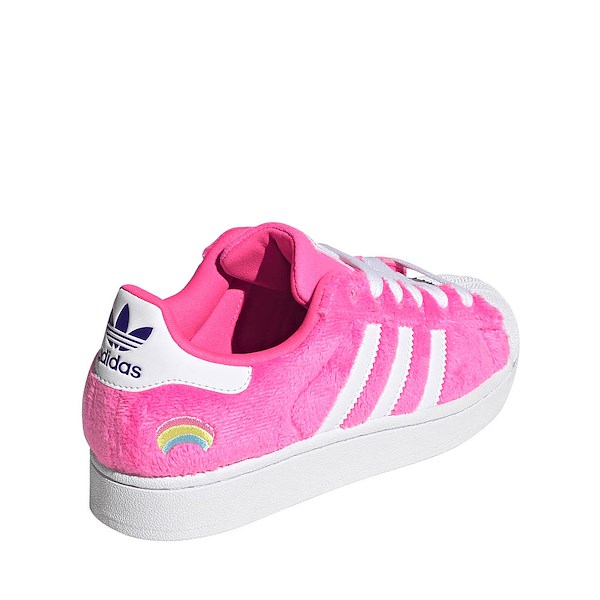 alternate view adidas x Care Bears Superstar II Athletic Shoe - Big Kid - Lucid Pink / Cloud White / Collegiate PurpleALT4