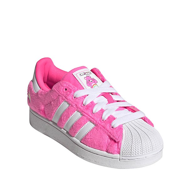 alternate view adidas x Care Bears Superstar II Athletic Shoe - Big Kid - Lucid Pink / Cloud White / Collegiate PurpleALT5