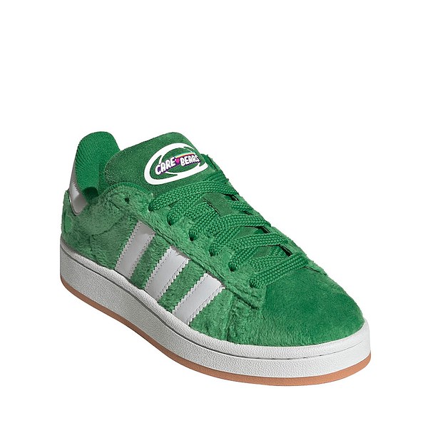 alternate view adidas x Care Bears Campus '00s Athletic Shoe - Big Kid - Green / Cloud White / Gum 2ALT5
