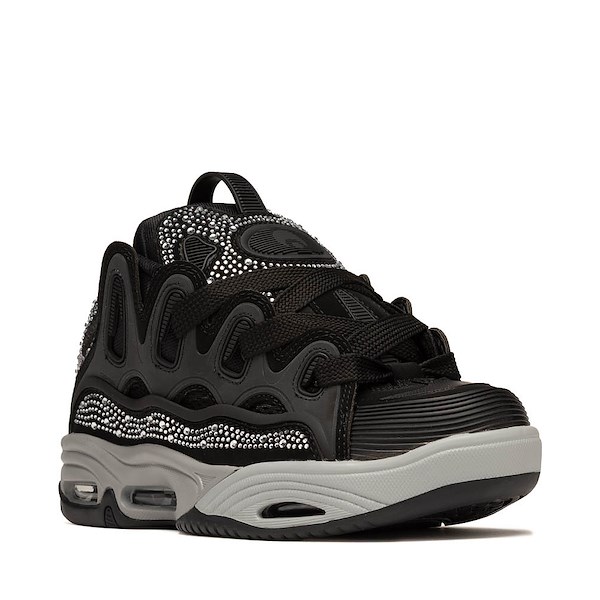 alternate view Mens Osiris D3 2001 Skate Shoe - Black / Grey / DiamondALT5