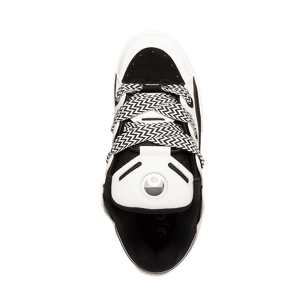 alternate view Mens Osiris D3 OG Skate Shoe - Black / White / ZigzagALT2