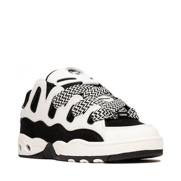 alternate view Mens Osiris D3 OG Skate Shoe - Black / White / ZigzagALT5
