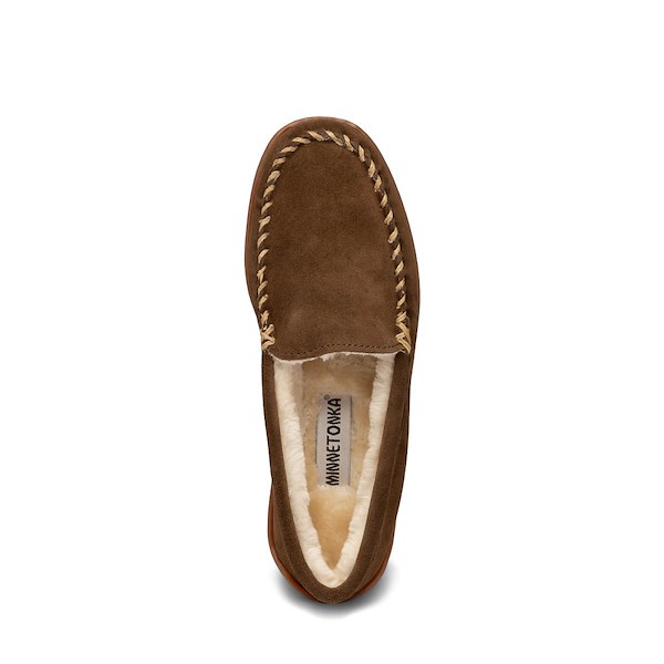 alternate view Mens Minnetonka Pile Lined Venetian Slipper - BrownALT2
