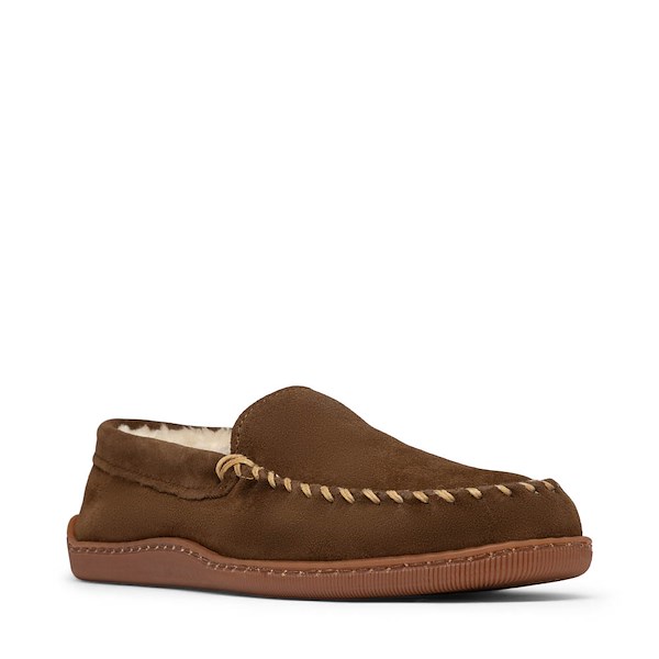 alternate view Mens Minnetonka Pile Lined Venetian Slipper - BrownALT5