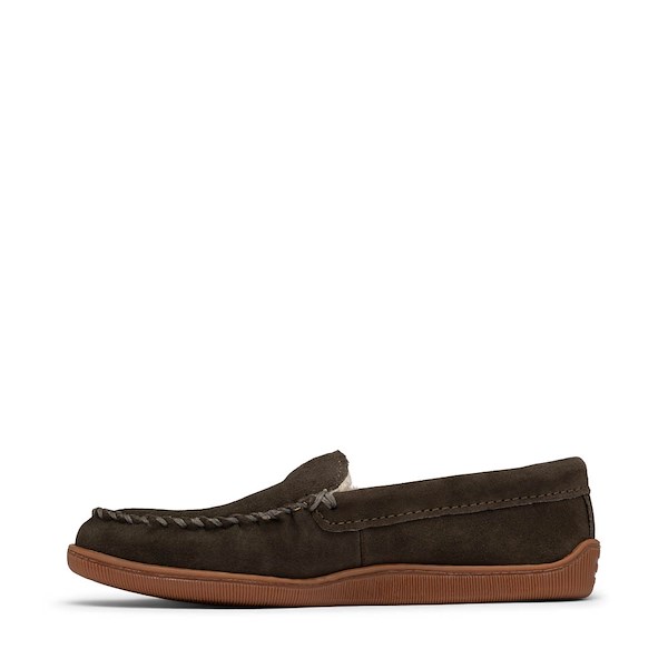 alternate view Mens Minnetonka Pile Lined Venetian Slipper - CharcoalALT1