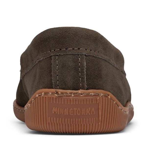 alternate view Mens Minnetonka Pile Lined Venetian Slipper - CharcoalALT4