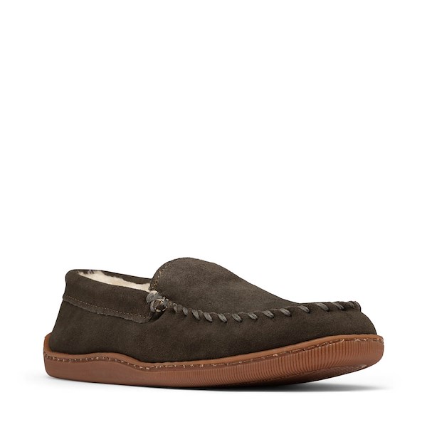 alternate view Mens Minnetonka Pile Lined Venetian Slipper - CharcoalALT5