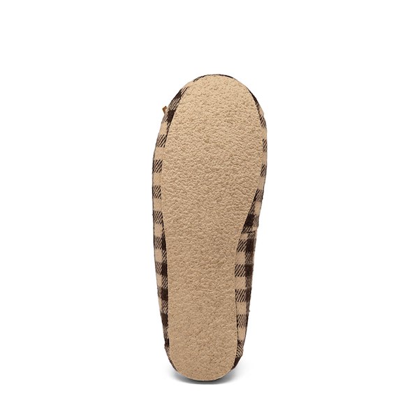 alternate view Womens Minnetonka Cally Slipper - Brown Gingham PlaidALT3