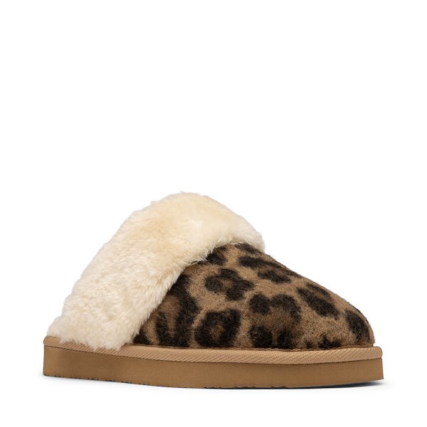 alternate view Womens Minnetonka Chesney Slipper - LeopardALT5