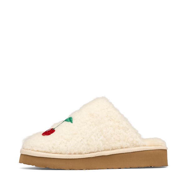 alternate view Womens Minnetonka Chesney Hi Platform Slipper - Cream CherryALT1