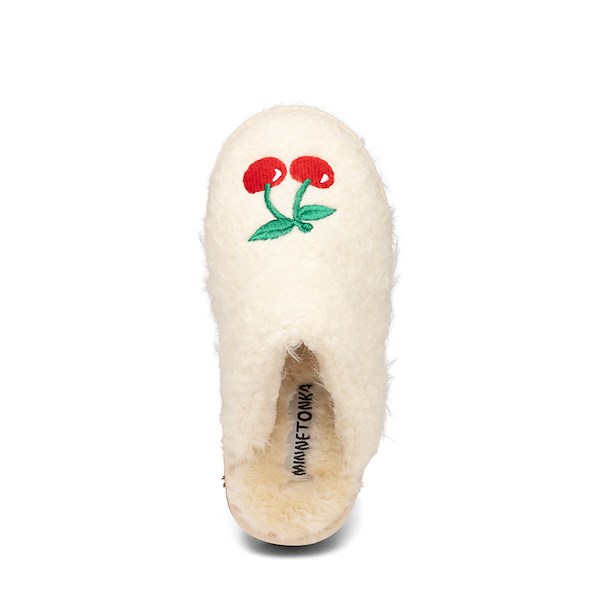 alternate view Womens Minnetonka Chesney Hi Platform Slipper - Cream CherryALT2