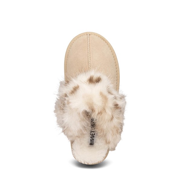 alternate view Womens Minnetonka Chesney Hi Platform Slipper - Stone LeopardALT2