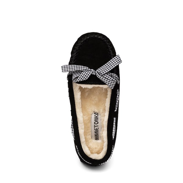 alternate view Womens Minnetonka Cally Slipper - BlackALT2