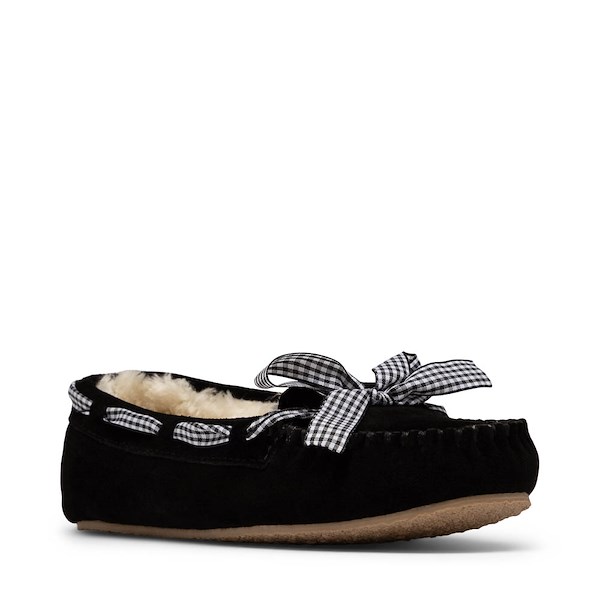 alternate view Womens Minnetonka Cally Slipper - BlackALT5
