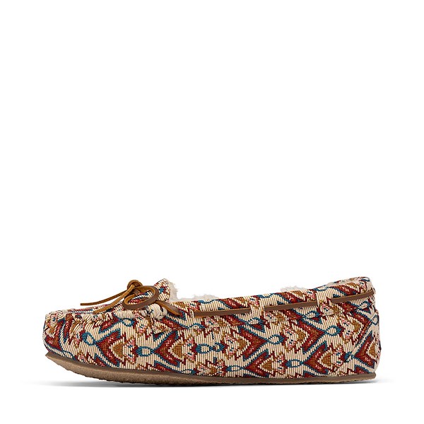 alternate view Womens Minnetonka Cally Slipper - Cream MinookamiiALT1