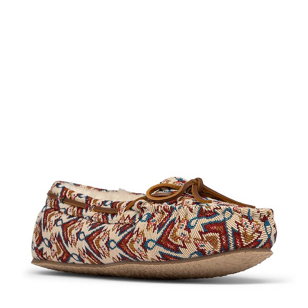 alternate view Womens Minnetonka Cally Slipper - Cream MinookamiiALT5
