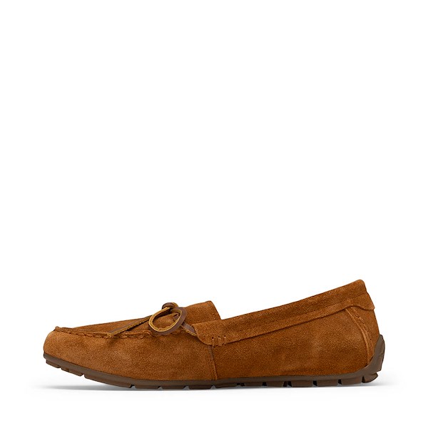 alternate view Womens Minnetonka Loafer Moccasin - BrownALT1