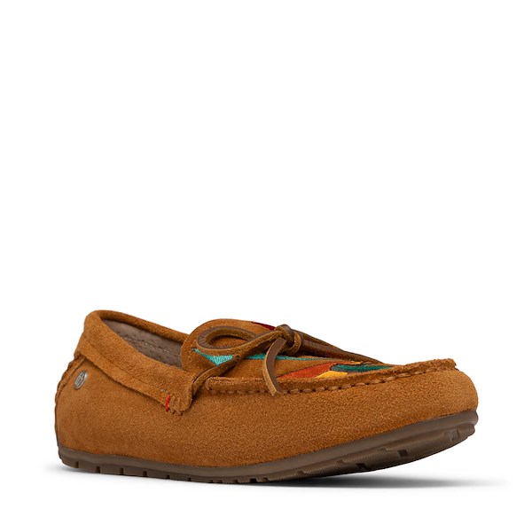 alternate view Womens Minnetonka Loafer Moccasin - Brown SunsetALT5