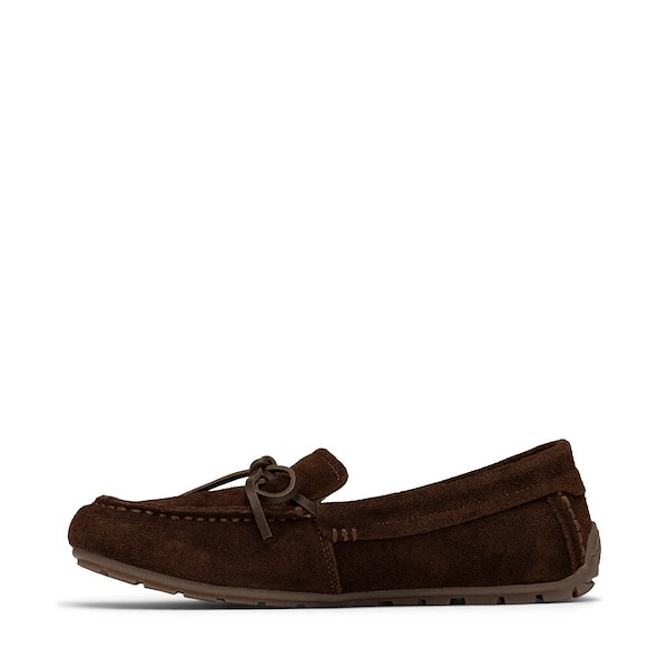 alternate view Womens Minnetonka Loafer Moccasin - Dark ChocolateALT1