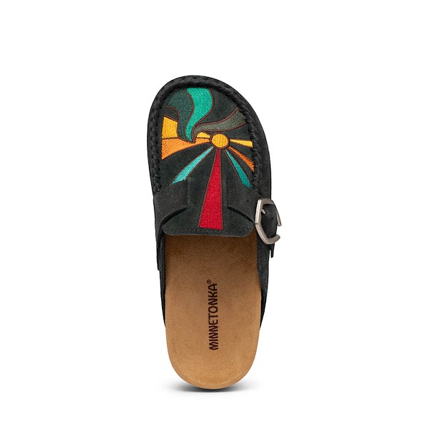 alternate view Womens Minnetonka Buckle Clog - Dark Teal SunsetALT2