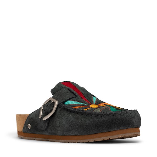 alternate view Womens Minnetonka Buckle Clog - Dark Teal SunsetALT5
