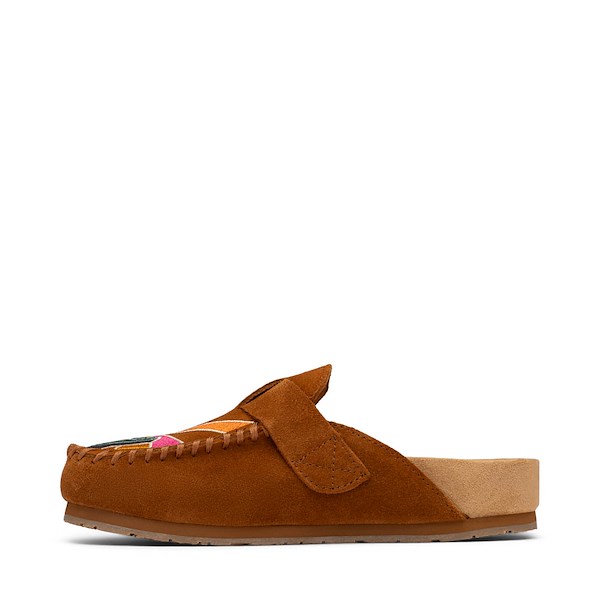 alternate view Womens Minnetonka Buckle Clog - Brown SunsetALT1