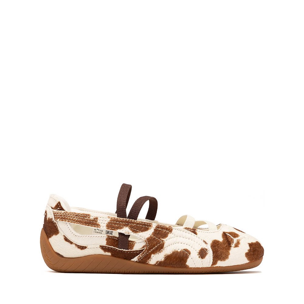 PUMA Speedcat Ballet Cow Shoe - Big Kid - Chocolate Brown / Warm White