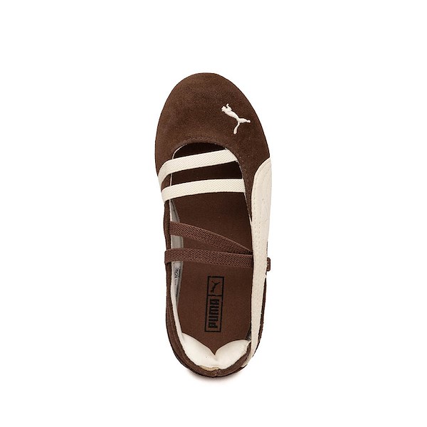 alternate view PUMA Speedcat Ballet Shoe - Little Kid / Big Kid - Chestnut Brown / Warm WhiteALT2
