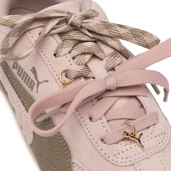 alternate view PUMA Speedcat Charmies Athletic Shoe - Big Kid - Misty Pink / Mouse GrayALT5B