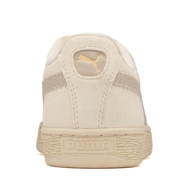 alternate view PUMA Suede Bloom Athletic Shoe - Big Kid - Frosted Ivory / Silver FogALT4