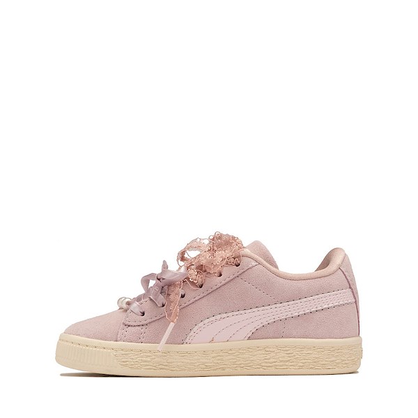alternate view PUMA Suede Bloom Athletic Shoe - Little Kid / Big Kid - Misty Pink / Powder PinkALT1